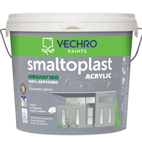 SMALTOPLAST 100% АКРИЛНА ЕКОЛОГИЧНА ЕКСТЕРИОРНА БОЯ